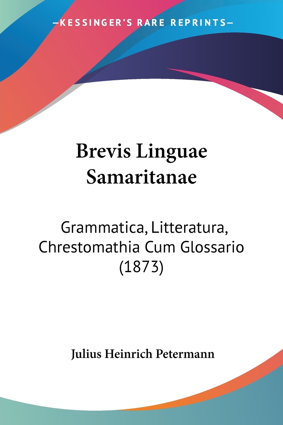 预售 按需印刷 Brevis Linguae Samaritanae 书籍/杂志/报纸 进口教材/考试类/工具书类原版书 原图主图