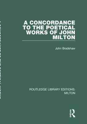 预售 按需印刷 A Concordance to the Poetical Works of John Milton