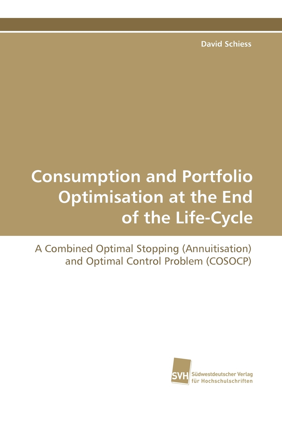 【预售 按需印刷】consumption and portfolio optimisation at the