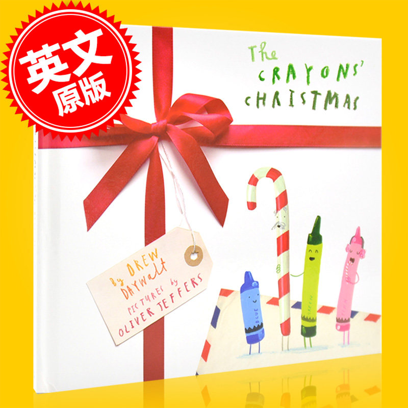 小蜡笔的圣诞节 英文原版 The Crayons’Christmas 德鲁·戴沃特 Drew Daywalt 儿童精装绘本 中图
