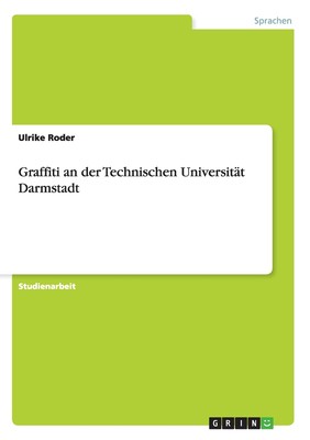 预售 按需印刷Graffiti an der Technischen Universit?t Darmstadt德语ger