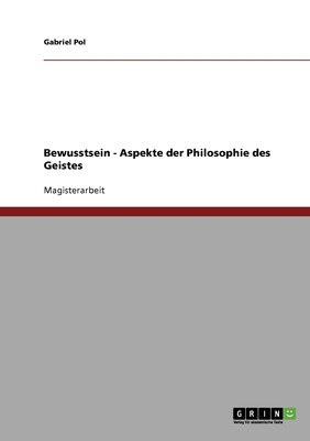 预售 按需印刷Bewusstsein - Aspekte der Philosophie des Geistes德语ger