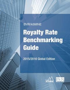 预售 Global ktMINE 2016 Rate BVR Guide 2015 按需印刷 Royalty Benchmarking Edition