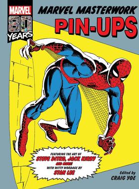 漫威80周年纪念艺术画册画集 精装大开本 英文原版 Marvel Masterwork Pin-ups 美漫周边收藏 漫画杰作人物画报 中图