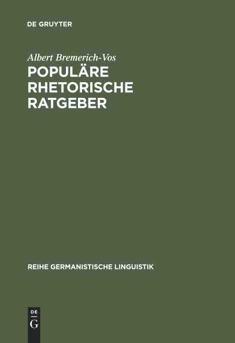 预售按需印刷 Popul?re rhetorische Ratgeber-封面