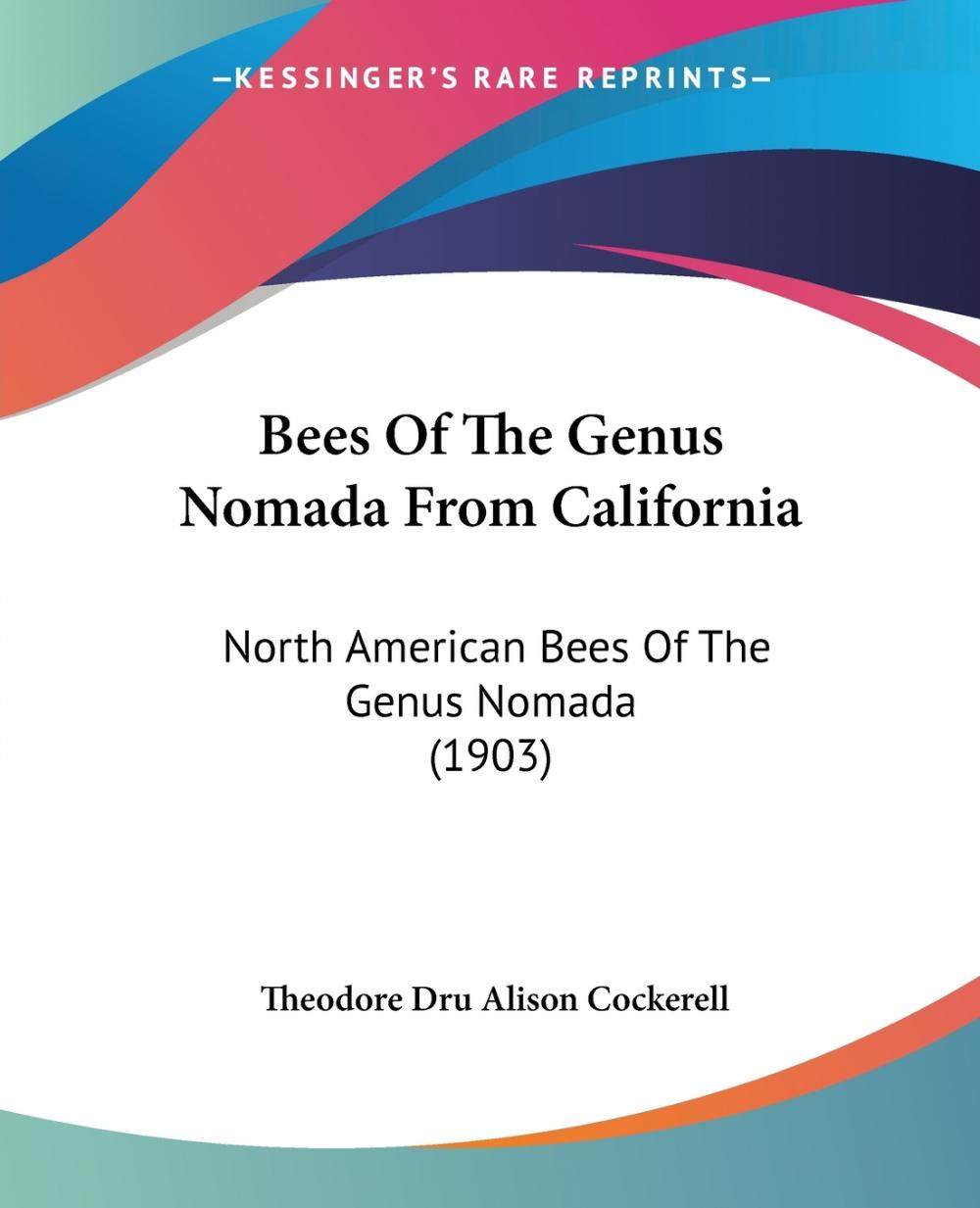 预售 按需印刷bees of the genus nomada from california