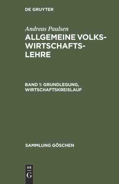 预售 按需印刷 Grundlegung  Wirtschaftskreislauf 书籍/杂志/报纸 经济管理类原版书 原图主图