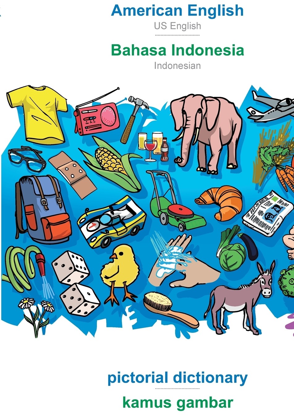 【预售 按需印刷】babadada  american english - bahasa indonesia