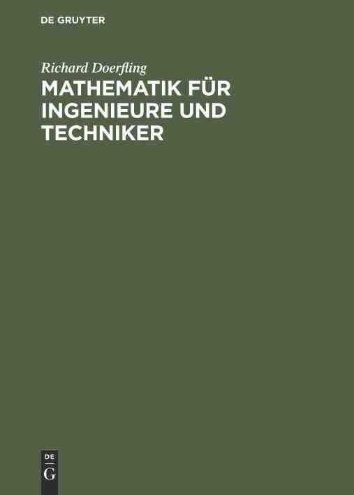 预售按需印刷 Mathematik für Ingenieure und Techniker