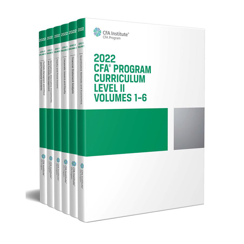 2022 CFA Program Curriculum Level II Box Set 特许金融分析师官方教材