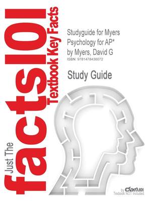 预售 按需印刷 Studyguide for Myers Psychology for AP* by Myers  David G  ISBN 9781429244367