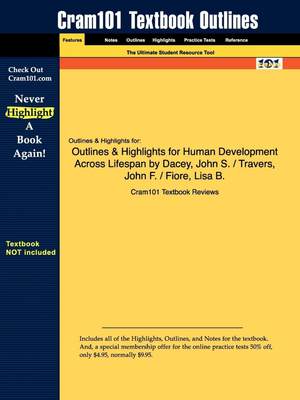 【预售 按需印刷】Outlines & Highlights for Human Development Across Lifespan by Dacey  John S. / Travers  John F. / F