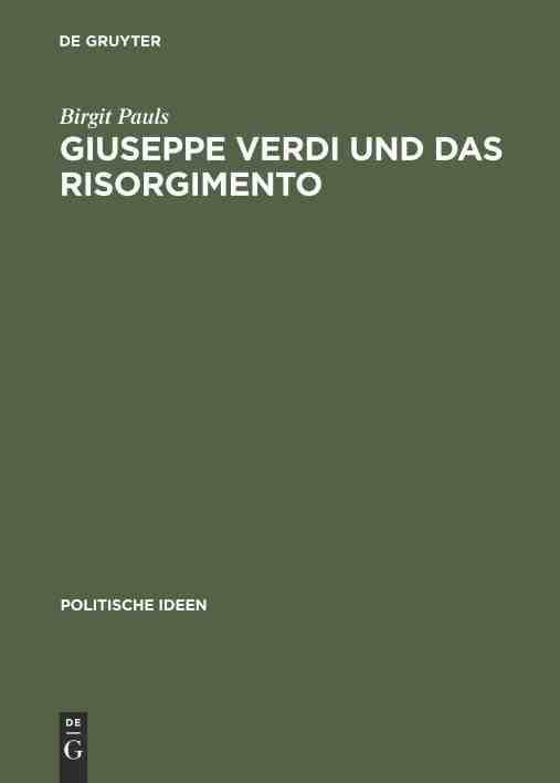 预售按需印刷 Giuseppe Verdi und das Risorgimento