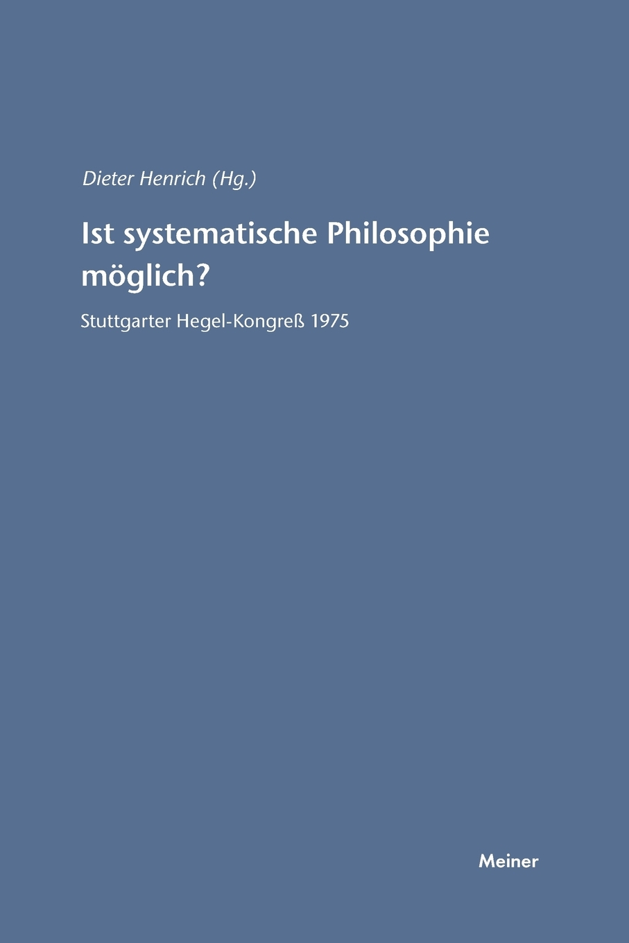 预售 按需印刷ist systematische philosophie m?glich?德语ger