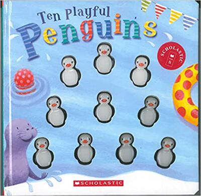 Ten Playful Penguins (Cartwheel Board Books)  英文原版 十个好玩的企鹅 进口儿童故事纸板书 中图