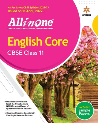 预售 按需印刷 CBSE All In One English Core Class 11 2022-23 Edition (As per latest CBSE Syllabus issued on 21 Apri