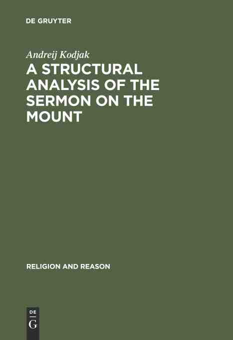 预售按需印刷 A Structural Analysis of the Sermon on the Mount