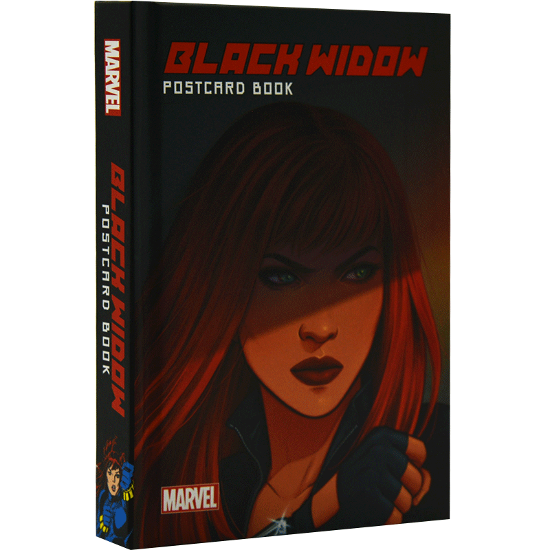 黑寡妇明片合集 英文原版 漫威漫画 Marvel 复仇者联盟 Black Widow Postcard Book 娜塔莎·罗曼诺夫 冬兵 夜魔侠 中图