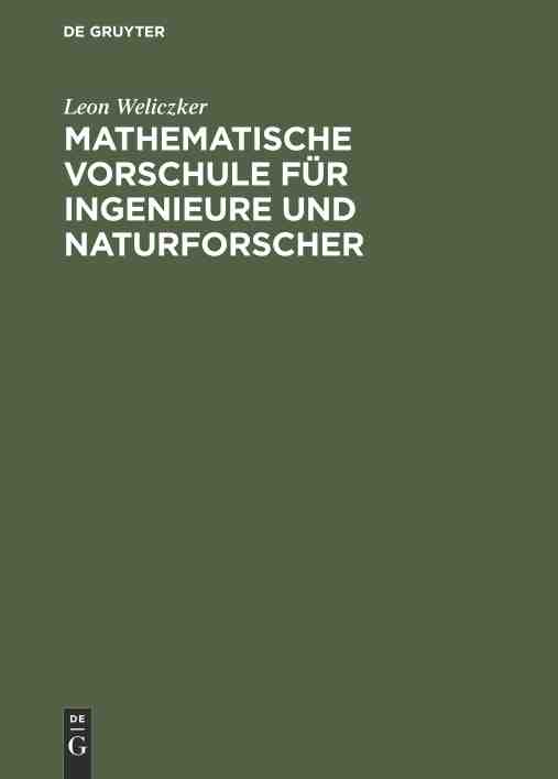 预售按需印刷 Mathematische Vorschule für Ingenieure und Naturforscher