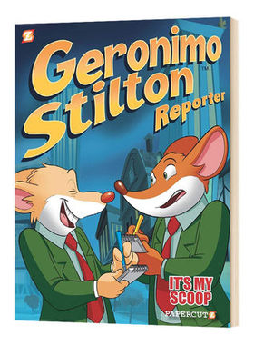 老鼠记者 全彩漫画小说2 Geronimo Stilton Reporter 2 It's MY Scoop 英文原版 精装 英文版进口原版英语书籍