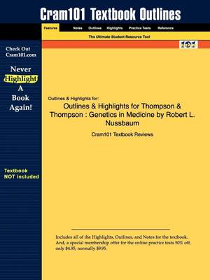 【预售 按需印刷】Outlines & Highlights for Thompson & Thompson Genetics in Medicine