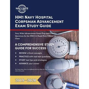 Navy Hospital Study 按需印刷 Guide Exam HM1 Advancement 预售 Corpsman