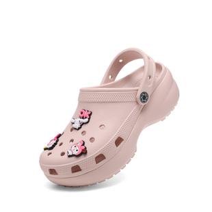 厚底洞洞鞋女款2026夏季新款云朵增高防滑外穿包头拖鞋沙滩鞋户外