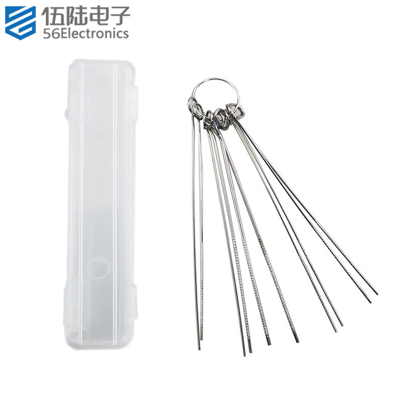 不锈钢通针 电路板过孔通针 拆焊维修通针 1套 1盒 10种规格