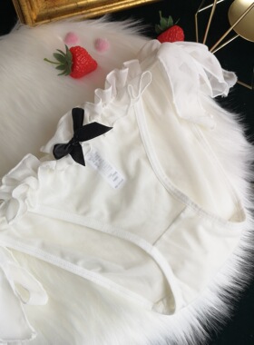 日系绑带伪娘变装洛丽塔内裤男扮女装大佬cd二次元性感蕾丝三角裤