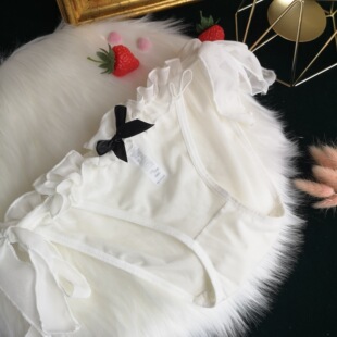 日系绑带伪娘变装洛丽塔内裤男扮女装大佬cd二次元性感蕾丝三角裤