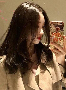 圆脸逼真伪娘风女装大佬长直发
