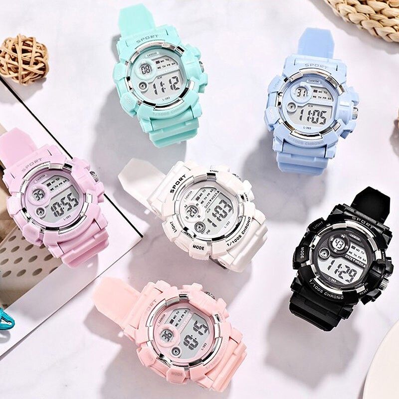 初中生女生手表女孩女童小学生高中生高颜值时尚潮流夜光电子表