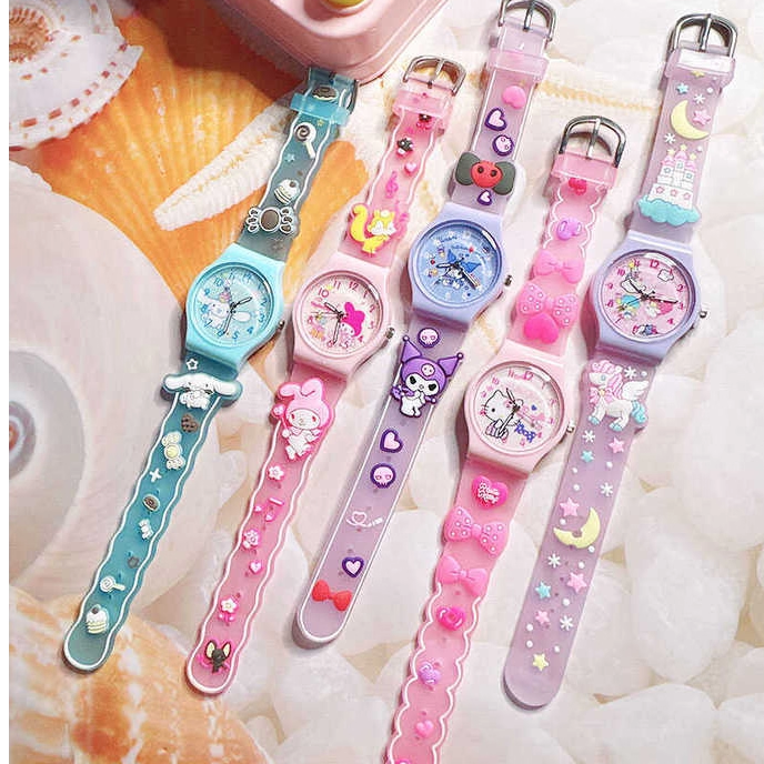 库洛米可爱卡通儿童手表小学生美乐蒂玉桂狗石英表男孩女孩礼物
