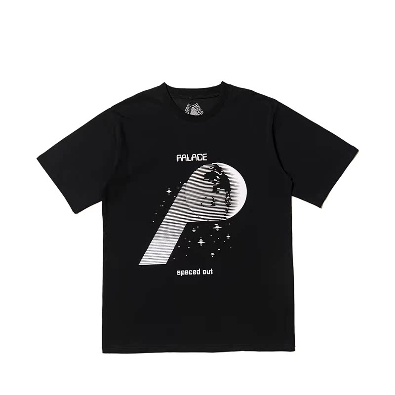 PALACE 18SS P-MOON T-SHIRT 月球P字母印花tee男女宽松短袖T恤潮