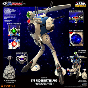 KitzConcept KC 太空堡垒 天顶星人 战斗囊 侦查型 1/72 成品模型