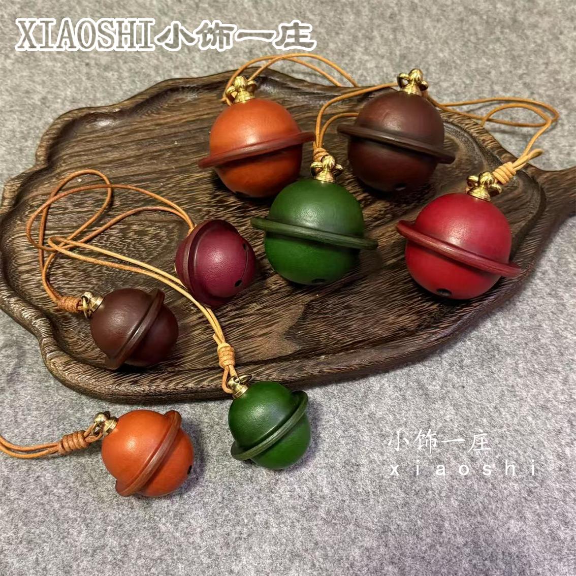 头层牛皮铃铛挂件车载小叮当