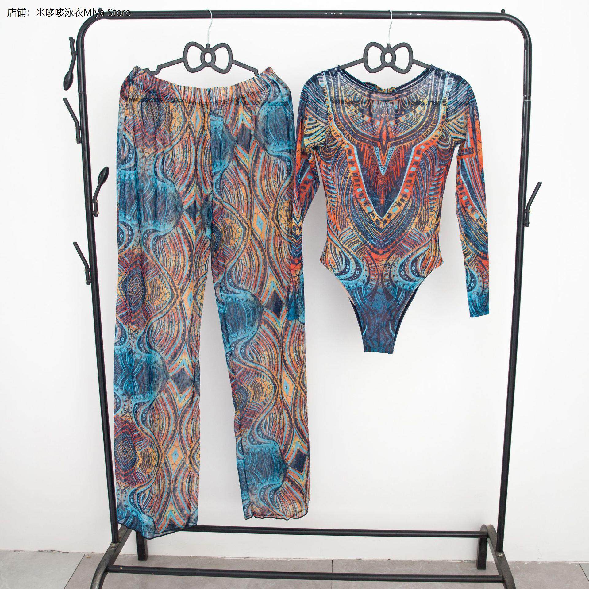 连体泳衣女两件套欧美新款泳装防晒Swimsuit bikini