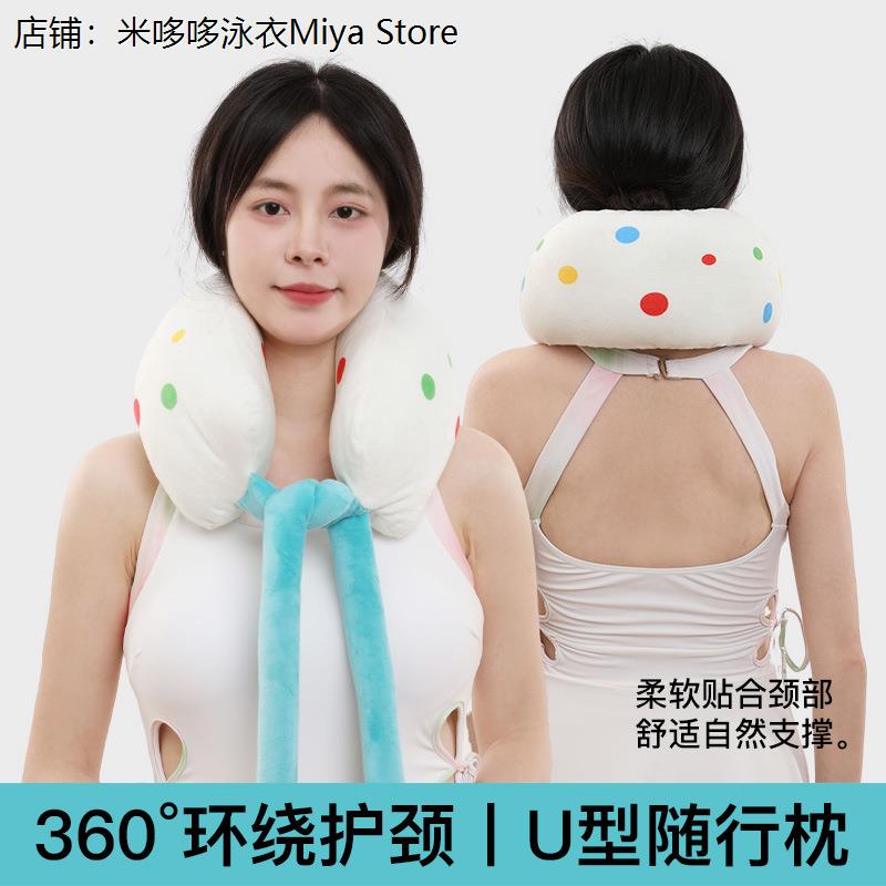 新款卡通护颈u型枕头旅行u型枕脖枕便携学生午睡枕腰靠垫