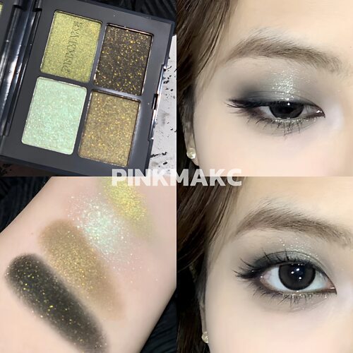 现货02春日彩色pinkmake四色眼影