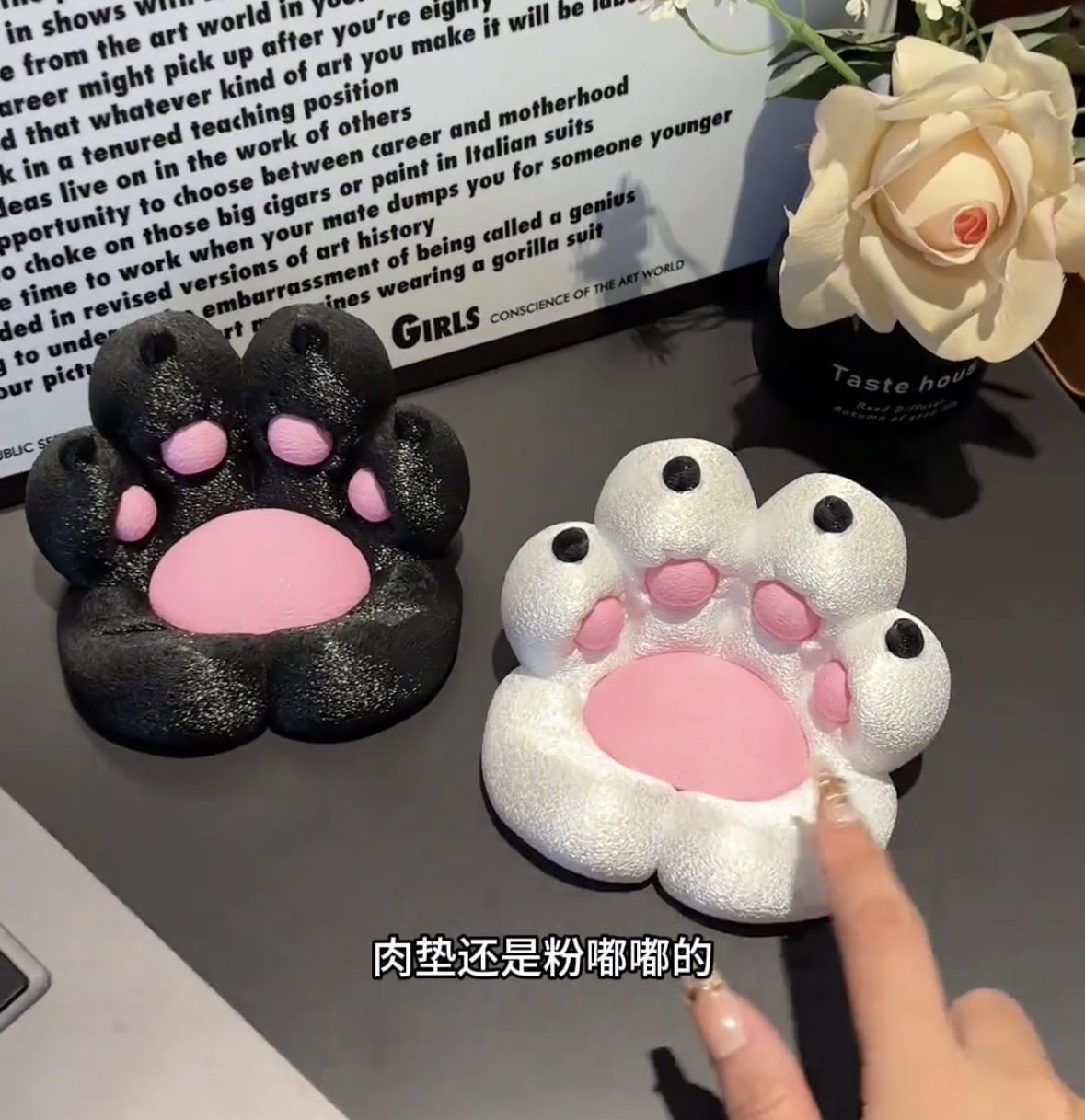 可爱创意猫爪3D打印桌面手机平板家用办公室宿舍多用支架办公好物,家居饰品,桌面摆件,淘宝优惠券,粉丝福利购,淘宝优惠卷