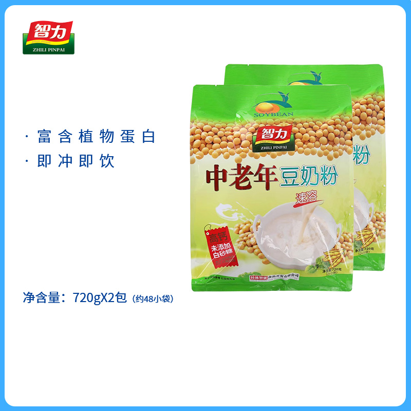 智力无糖精中老年豆奶粉