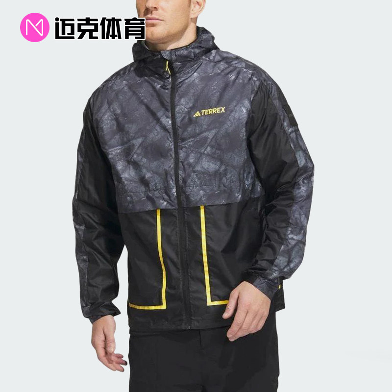 Adidas男运动休闲薄款夹克外套