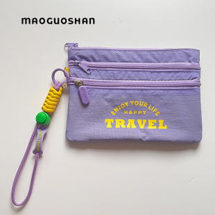 猫果山maoguoshan多层小物收纳包随身便携可斜挎包可防盗刷证件包