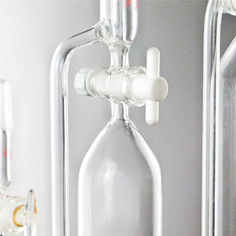 四氟活塞恒压漏斗标准筒形滴液玻璃分液漏斗10/50/250/500ml定制