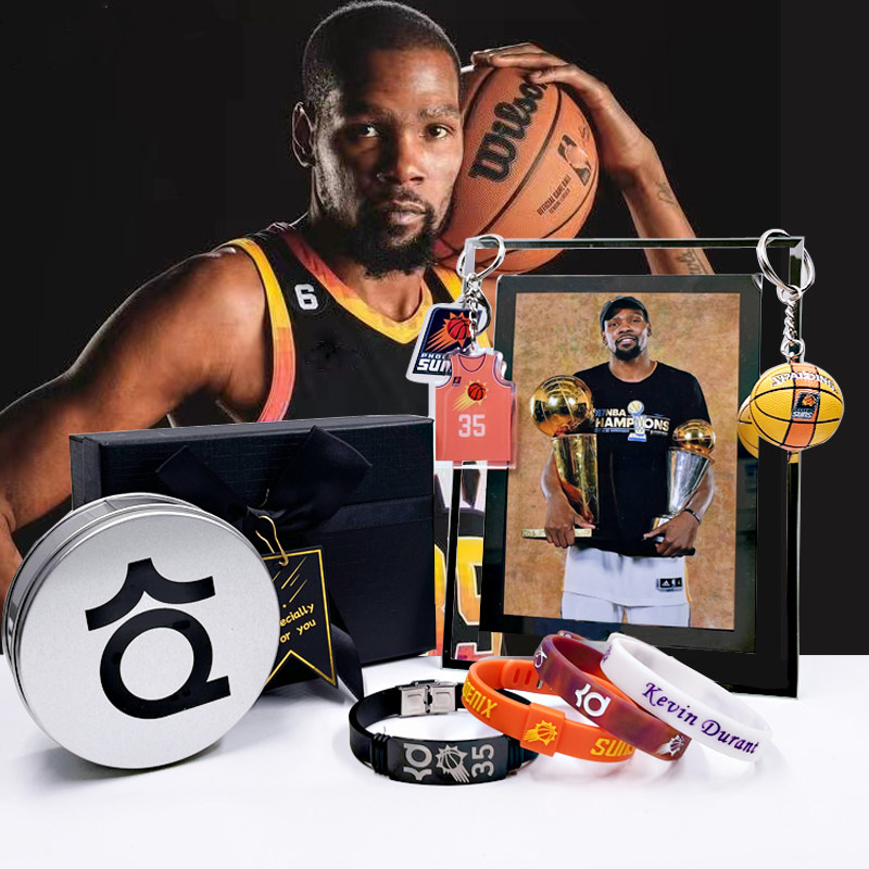 篮球手环太阳队35号杜兰特手环夜光运动手链男生创意生日礼物礼盒