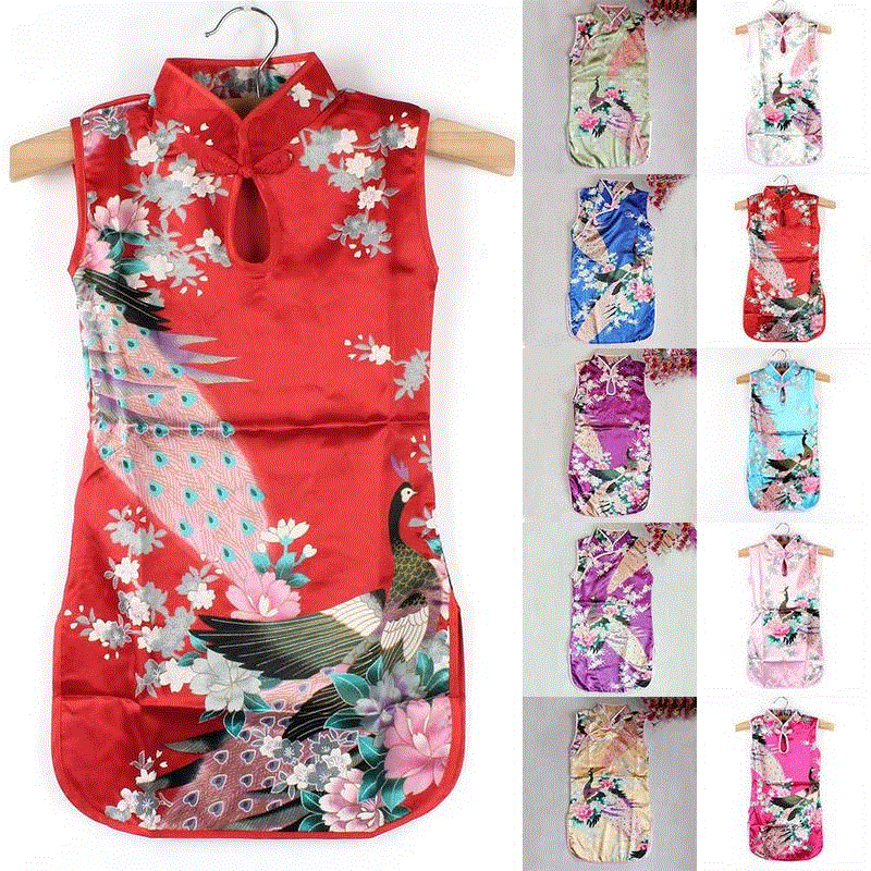 hot chinese kid child girl baby peacock cheongsam dress qipain the Office Equipment/Consumables/Related Services , Other office equipment , Typewriter Accessories  category - from Buy2taobao.com to provide professional Taobao agent buy service