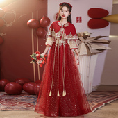 高级感中式 夏季 结婚订婚秀禾服出阁礼服裙 敬酒服新娘2026新款 大码