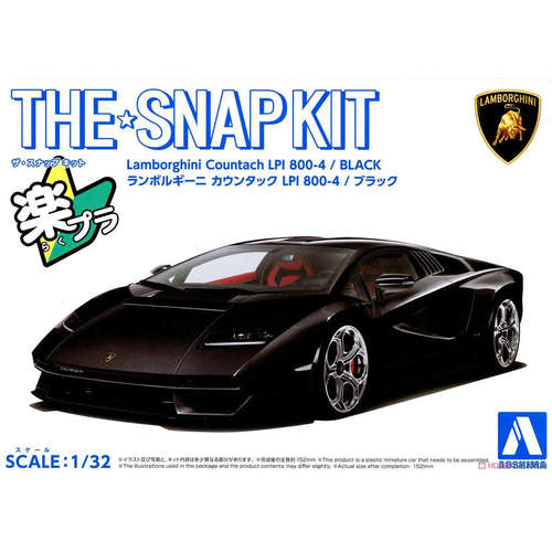 青岛社1/32 兰博基尼 Countach LPI 800-4 黑色 06542 现货