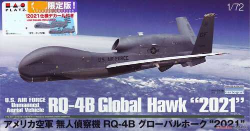 PLATZ 拼装 1/72  RQ-4B 全球鹰 2021附特别贴纸 AC-54SP 现货