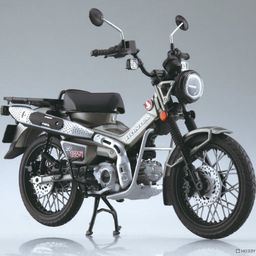 青岛社  1/12 本田CT125 HUNTER CUB 哑光银成品模型 11225 现货